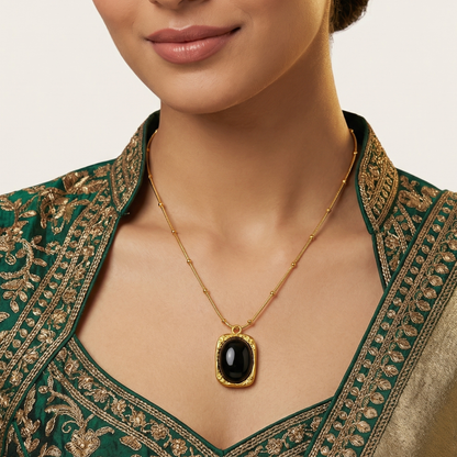 Black Stone Pendant