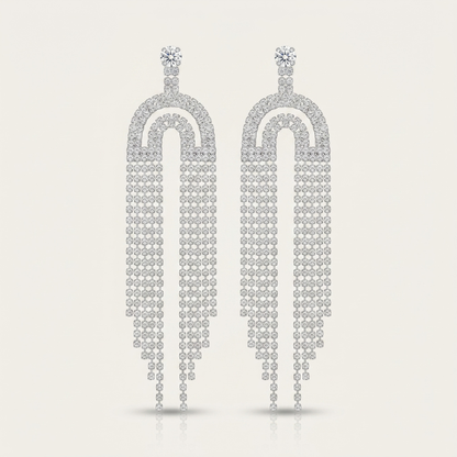 Crystal Arch Cascade Earrings