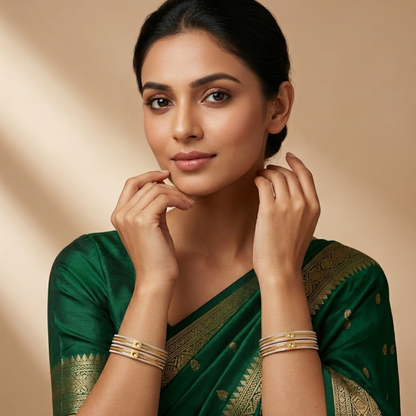 Stellar Shine Bangles ( pack of 4)