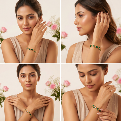 Green Tulip Bracelet