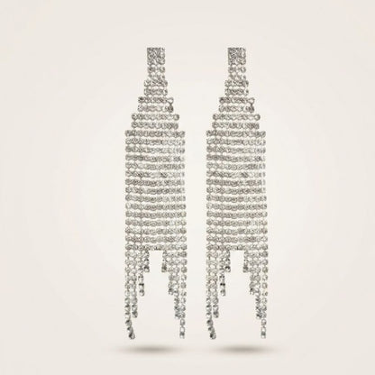 Crystal Rainfall Drop Earrings