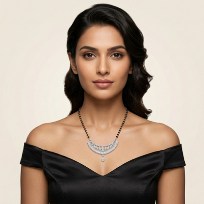 Silver Charm mangalsutra