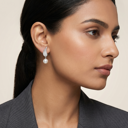 Pearl Wing Earrings