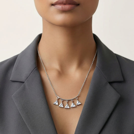 Sparkle Triangle Pendant