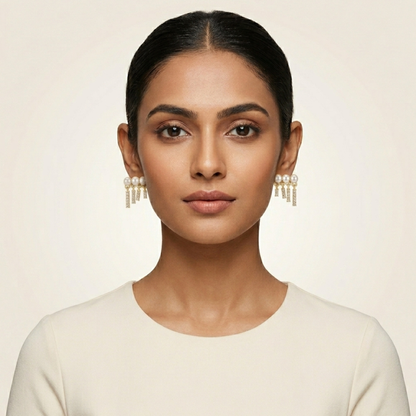 Pearl Fringe Earrings