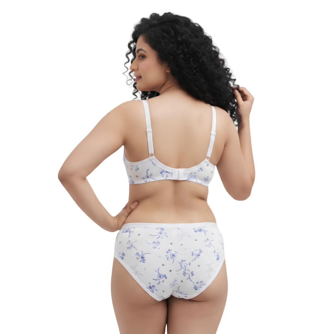 Women’s Printed Padded Bra & Panty Set