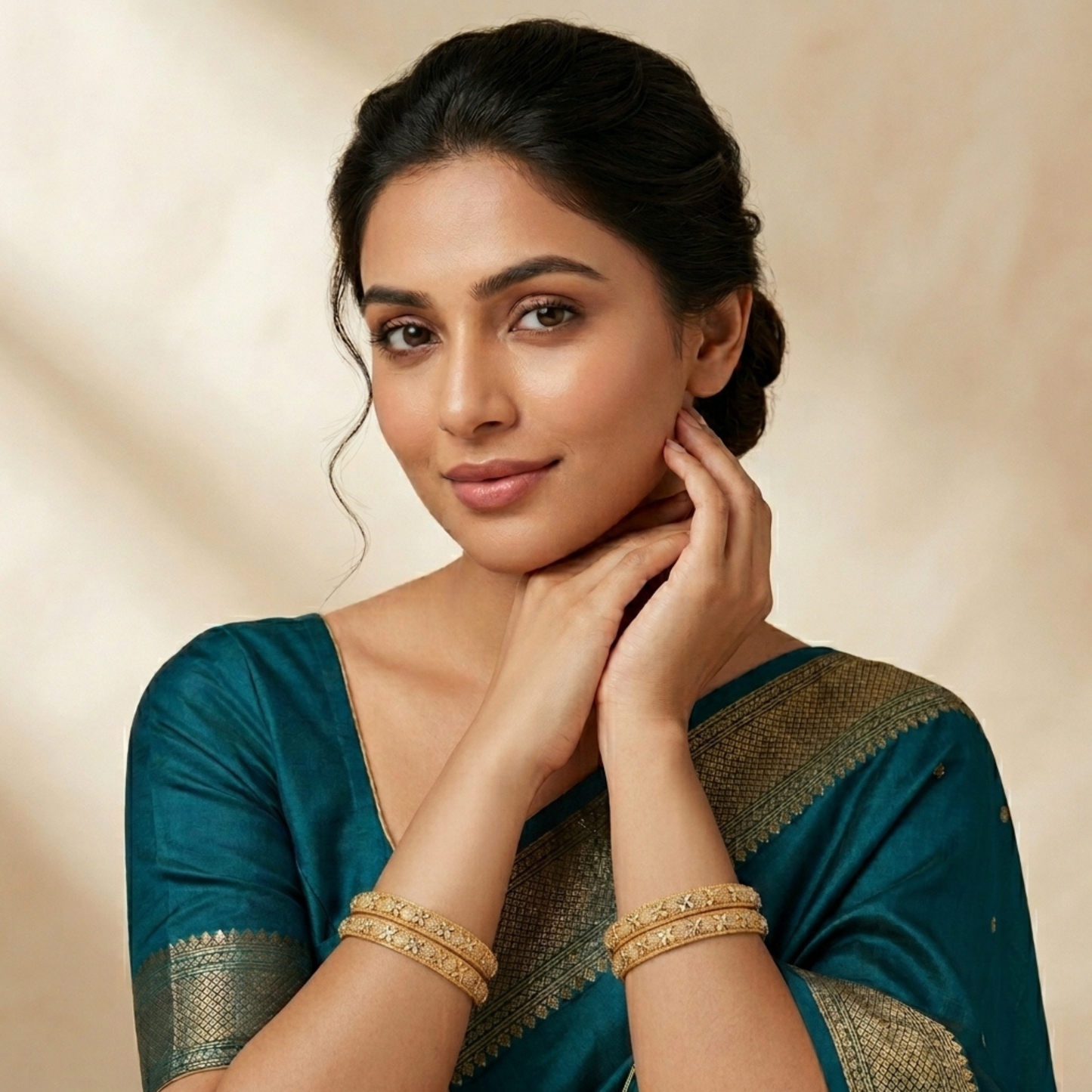 Opaline Spark Bangles (Set Of Four)
