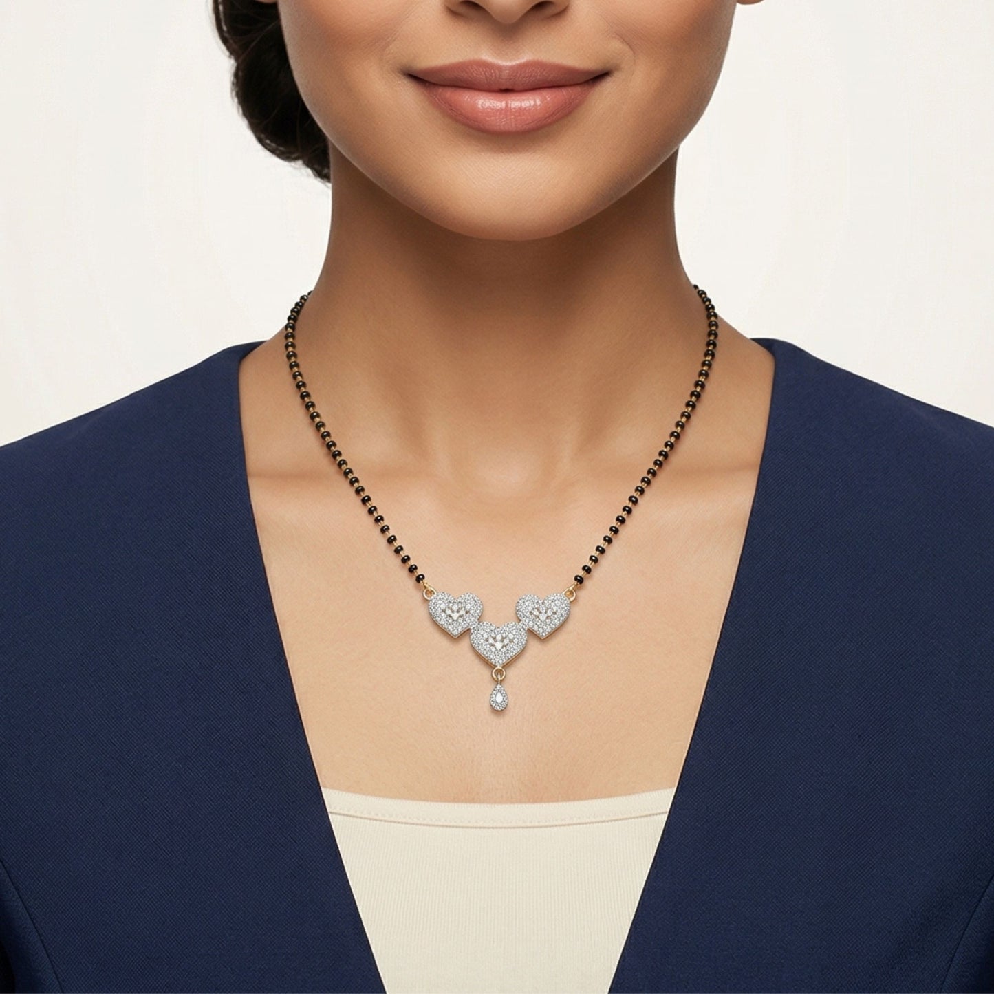 Triple Heart Mangalsutra
