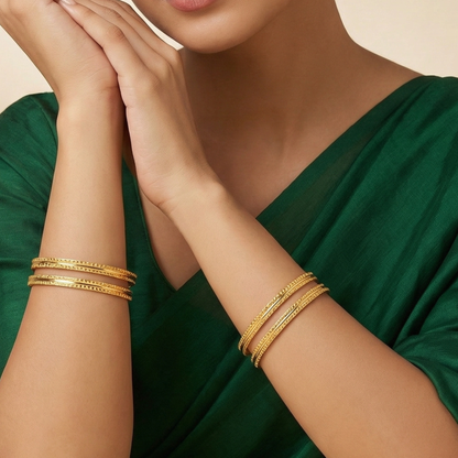 Prism Aura Bangles( pack of 4)