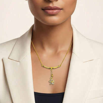 Golden Flower Pendant