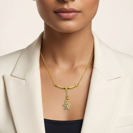 Golden Flower Pendant