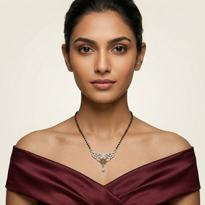 Ruby Floral Mangalsutra