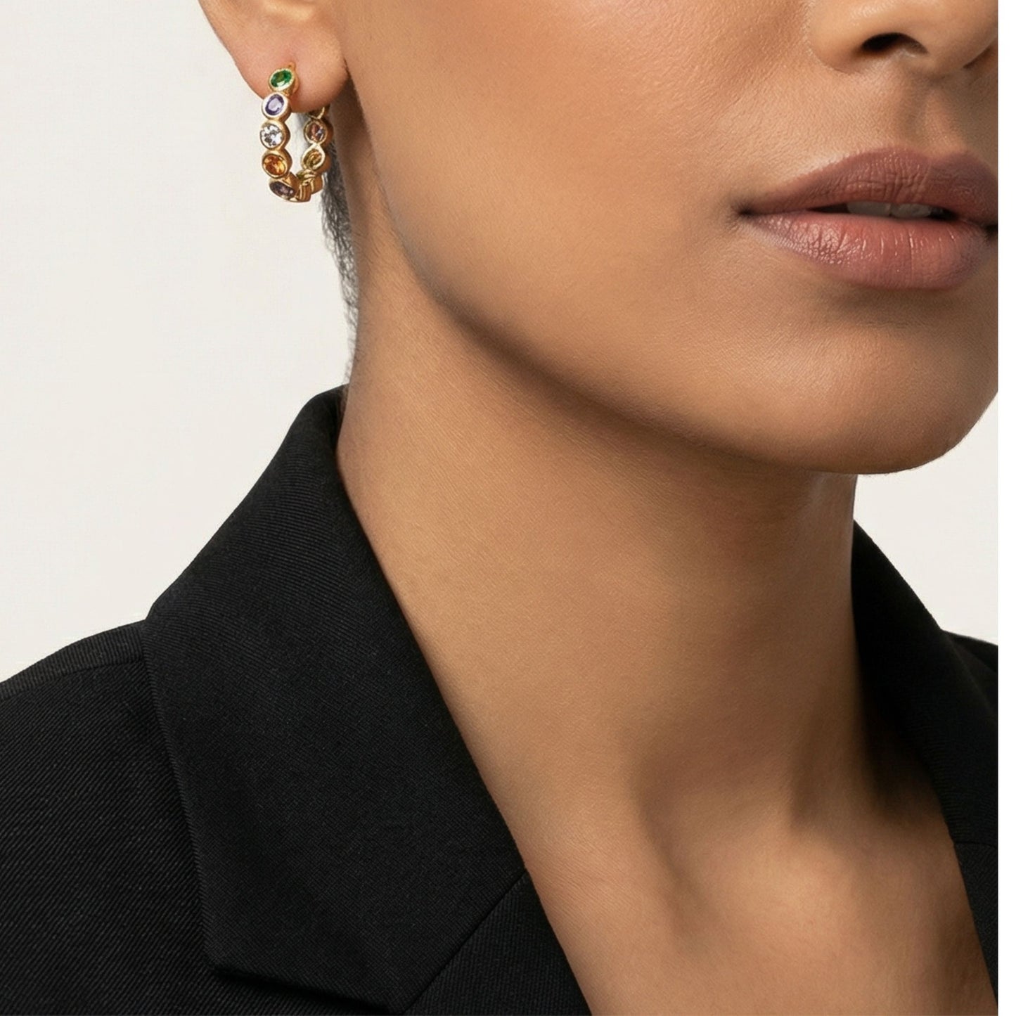 Rainbow Stone Earrings