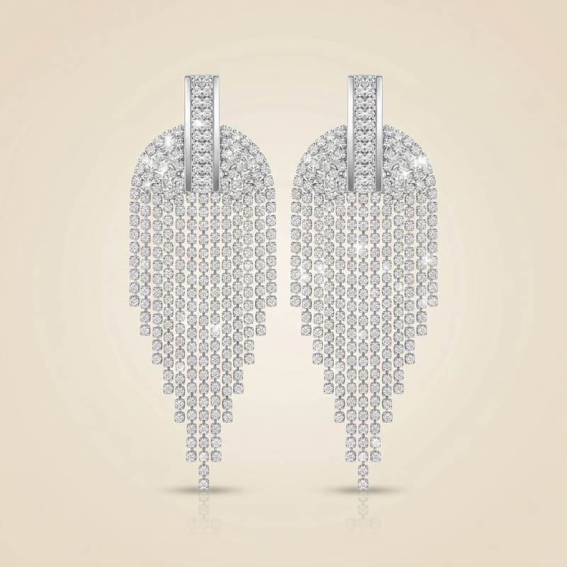 Celestial Cascade Fringe Earrings