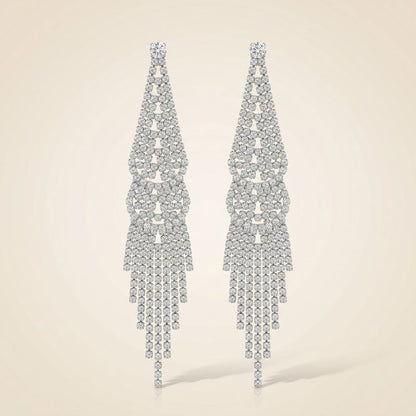 Crystal Cascade Chandelier Earrings