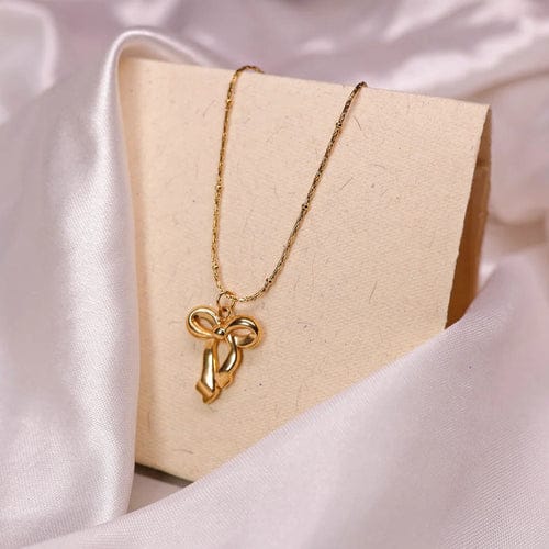 Statement Bow Anti Tarnish Necklace