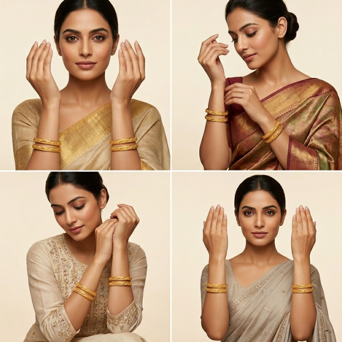 Insta  Chic Bangles ( Set of 4 )