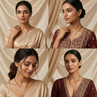 Butterfly Sparkle Mangalsutra