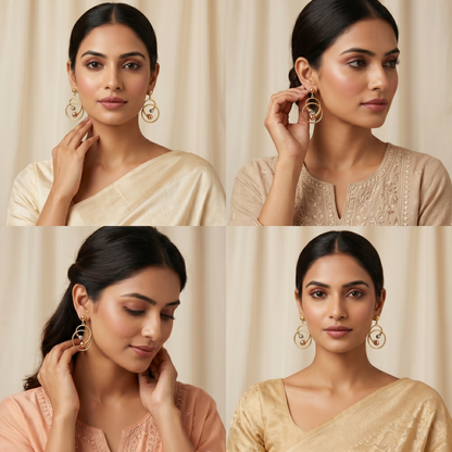 Mirage flick earrings