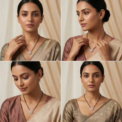 Floral Sparkle Mangalsutra
