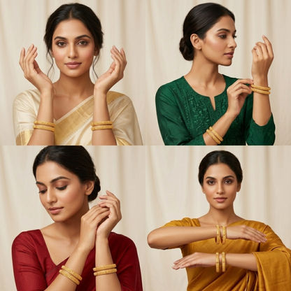 Elite Wrist Bangles ( Set of 4 )