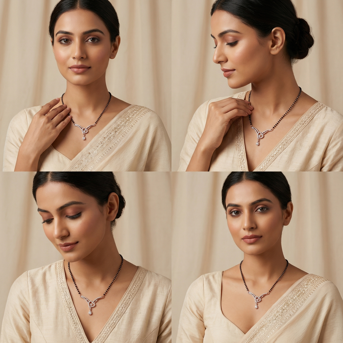 Roselle Charm Mangalsutra