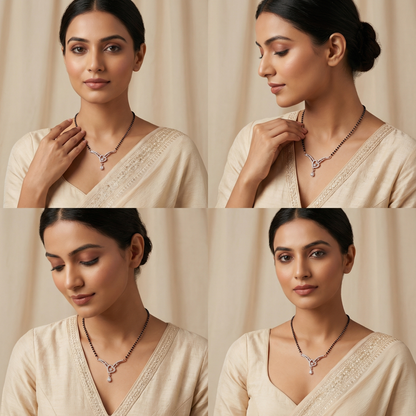 Roselle Charm Mangalsutra