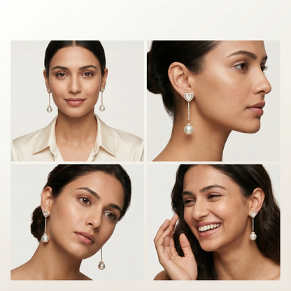 Celestial Curve Dangle Earrings