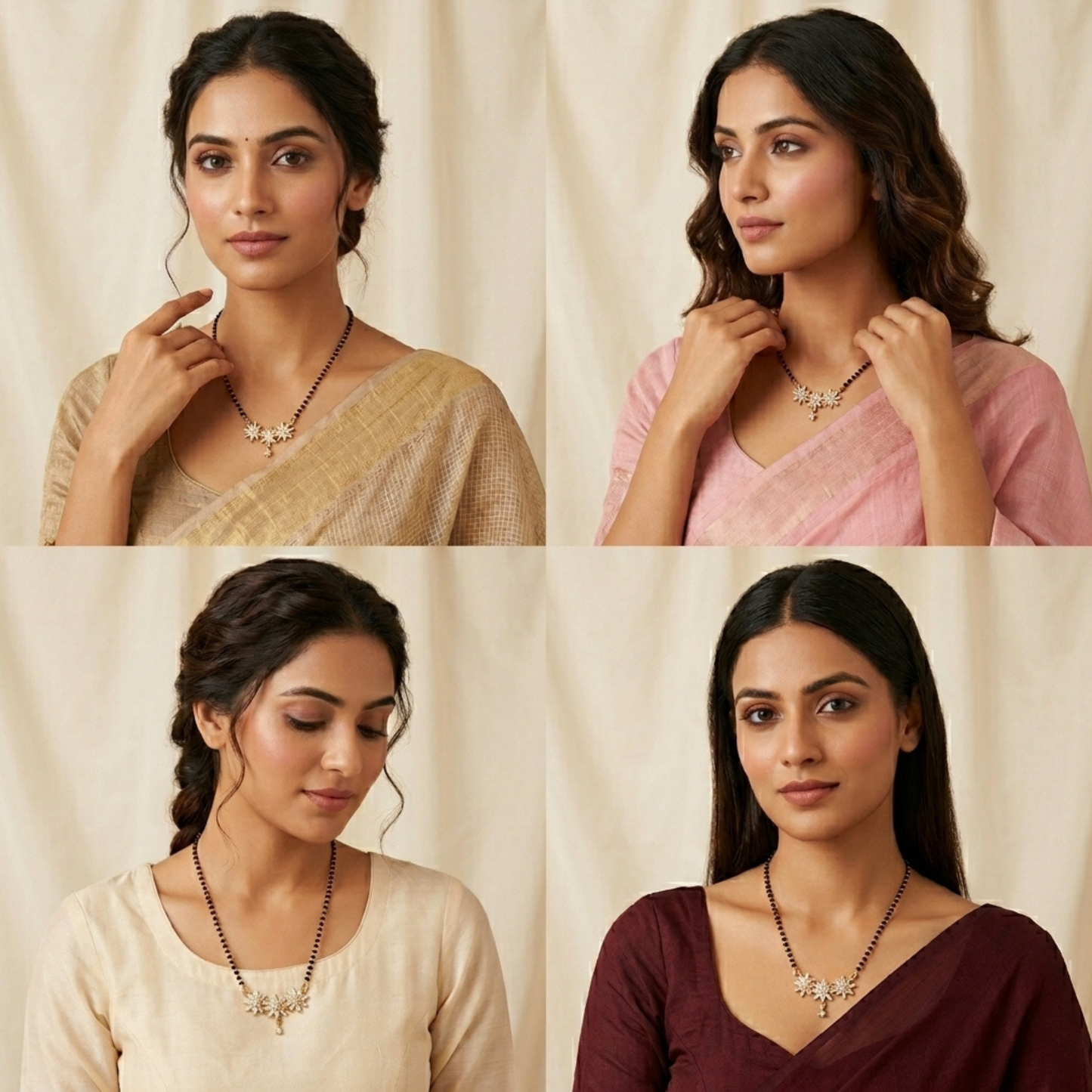 Glint Heart Mangalsutra