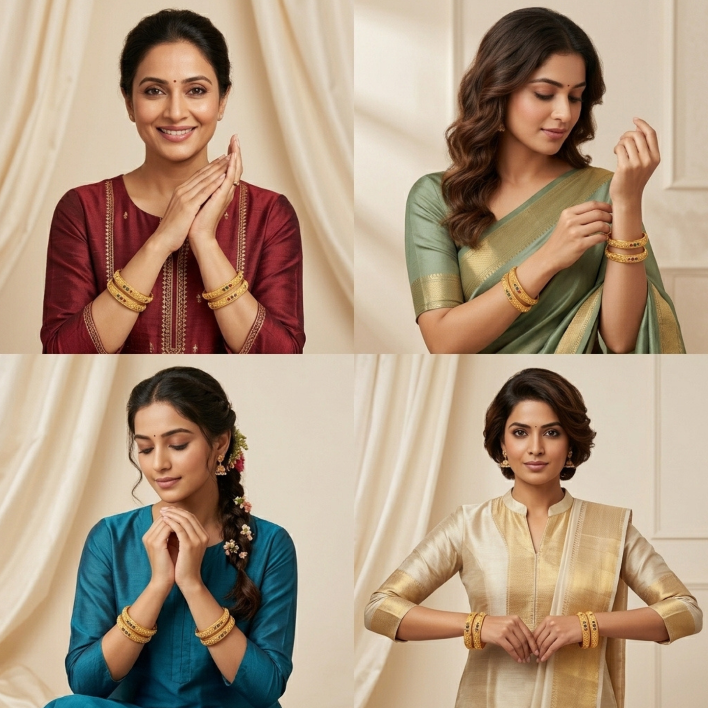 Ember Luxe Bangles ( pack of 4)