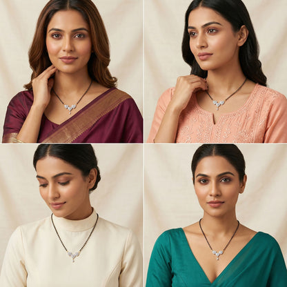 Triple Heart Mangalsutra