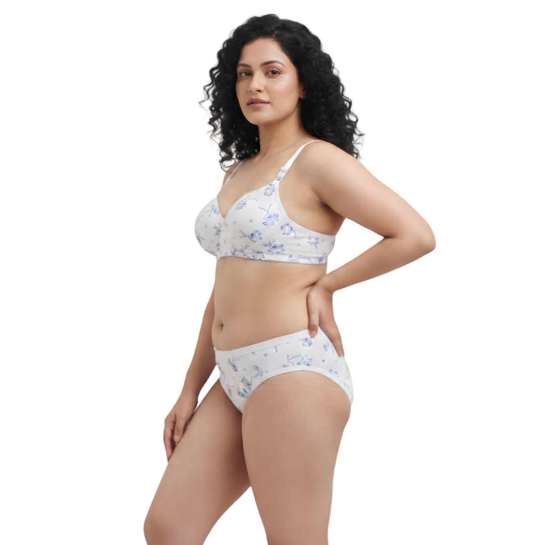 Women’s Printed Padded Bra & Panty Set
