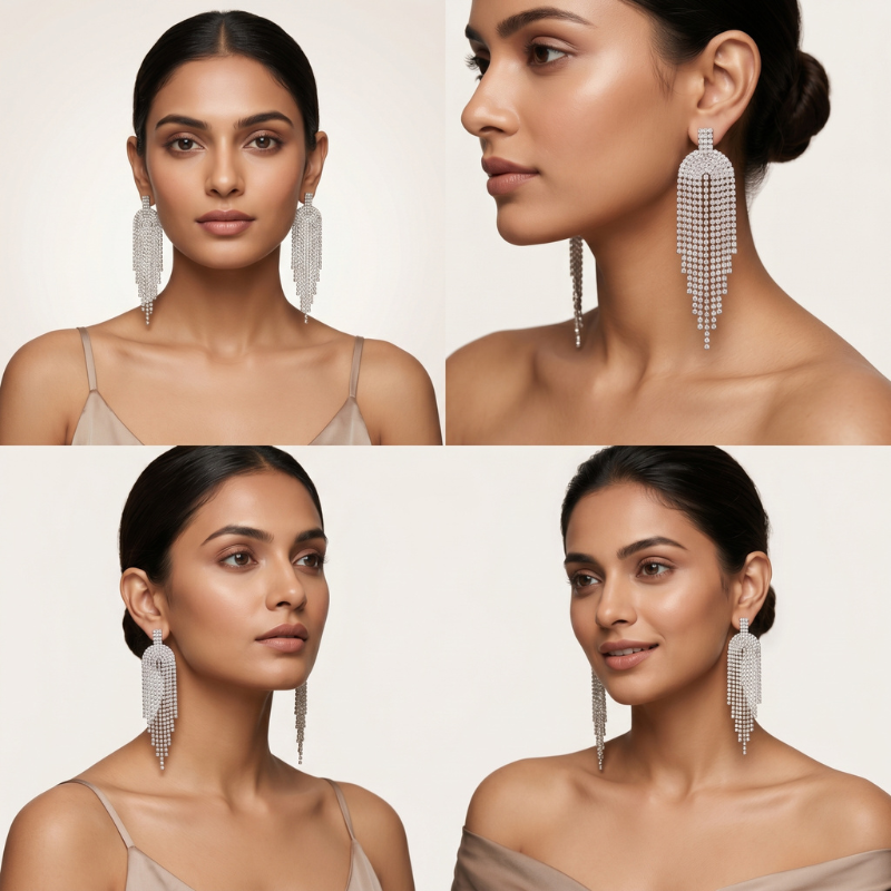 Celestial Cascade Fringe Earrings