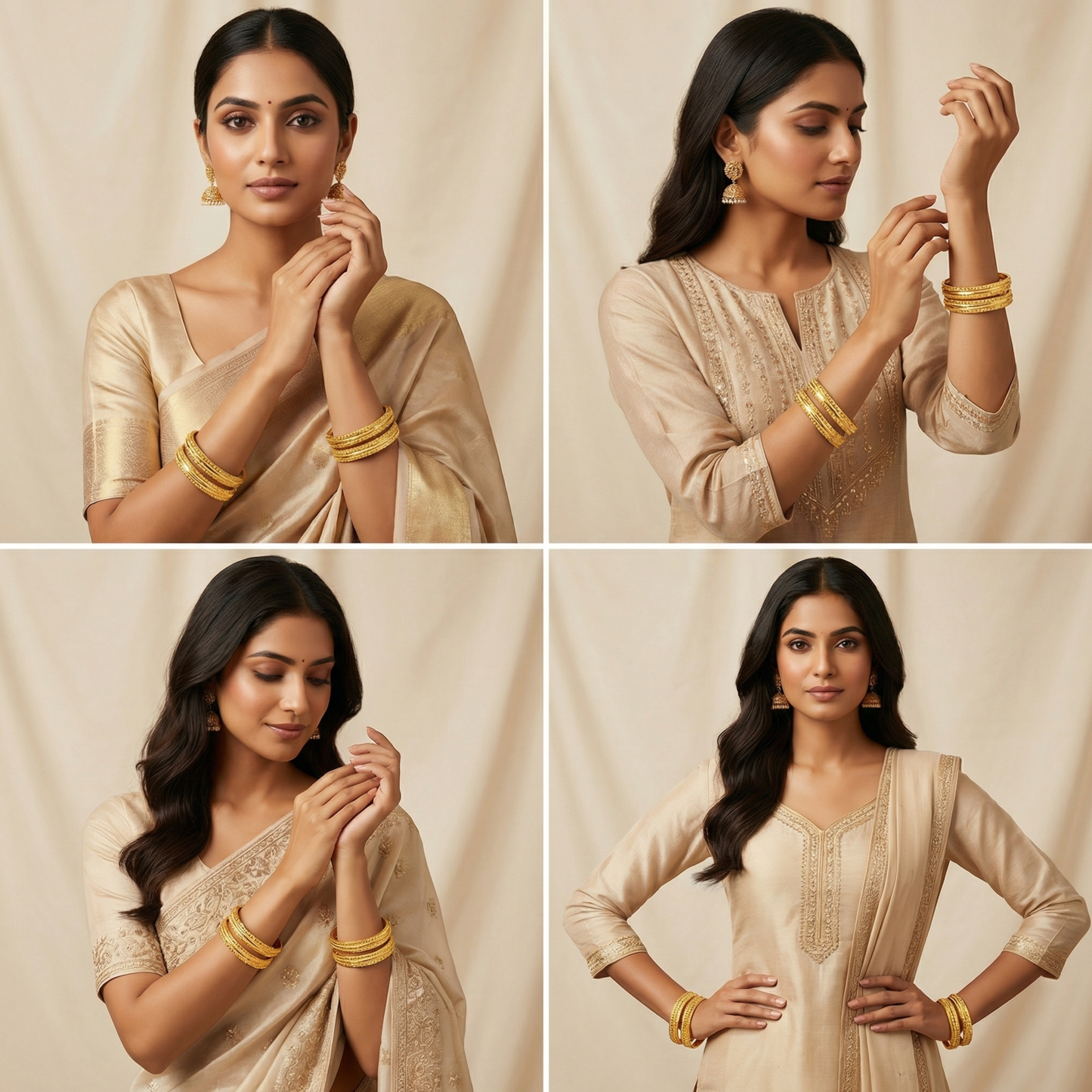 Prism Aura Bangles( pack of 4)