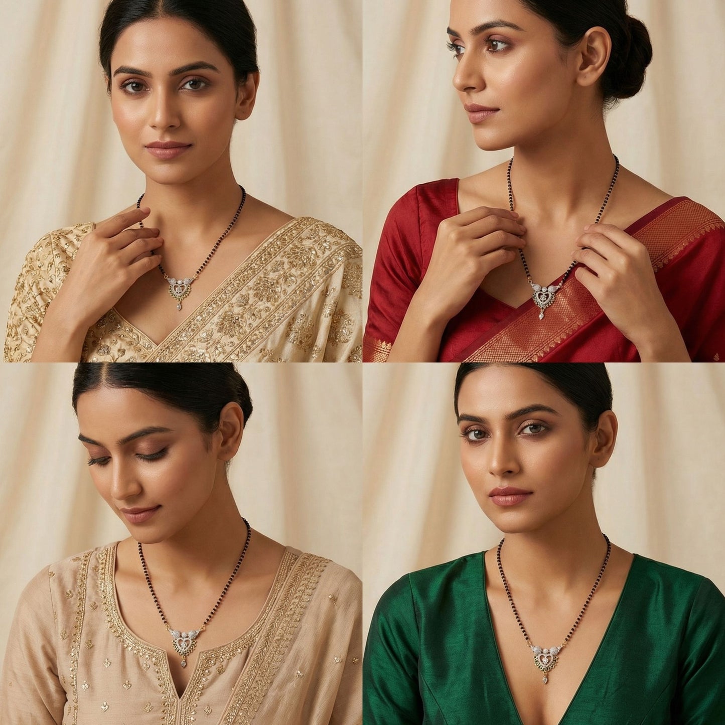 Diamond Arc Mangalsutra