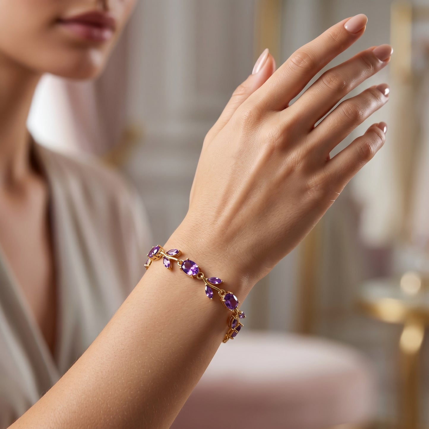 Purple Tulip Bracelet