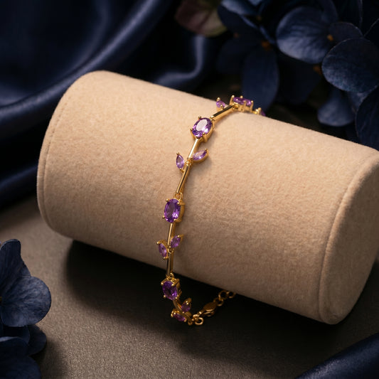 Purple Tulip Bracelet