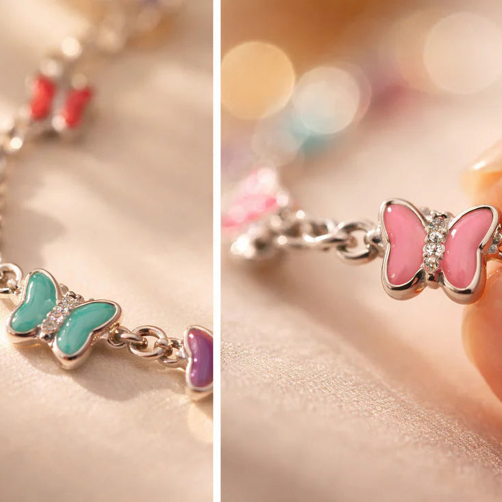 Multicolour Butterfly Charm Anklet for Women & Girls