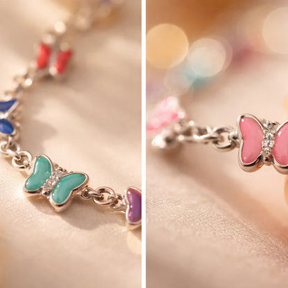 Multicolour Butterfly Charm Anklet for Women & Girls