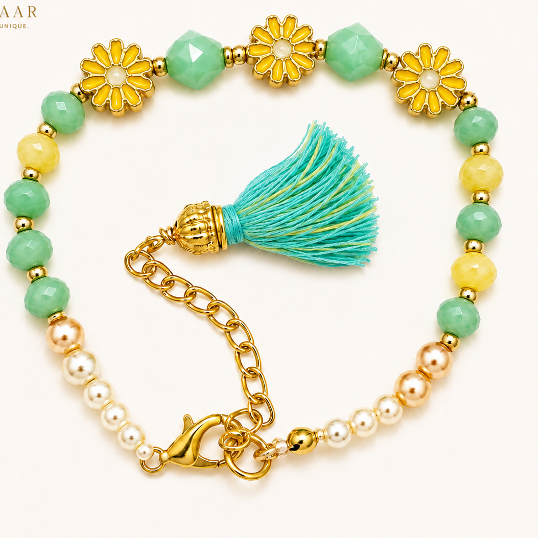 Floral Tassel Rakhi
