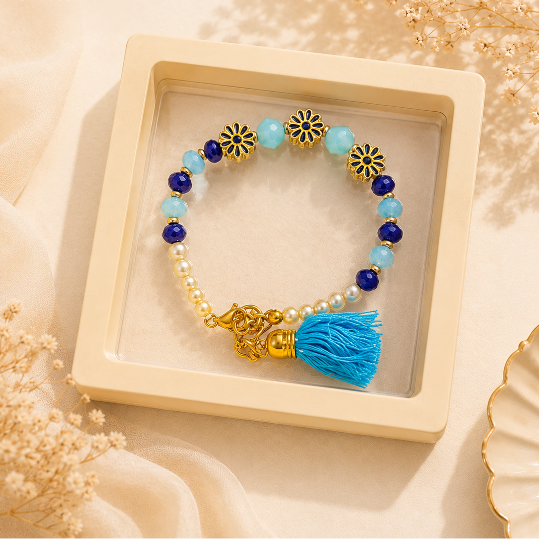 Floral Tassel Rakhi