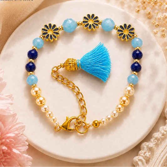 Floral Tassel Rakhi