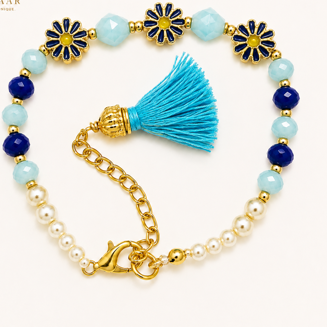 Floral Tassel Rakhi