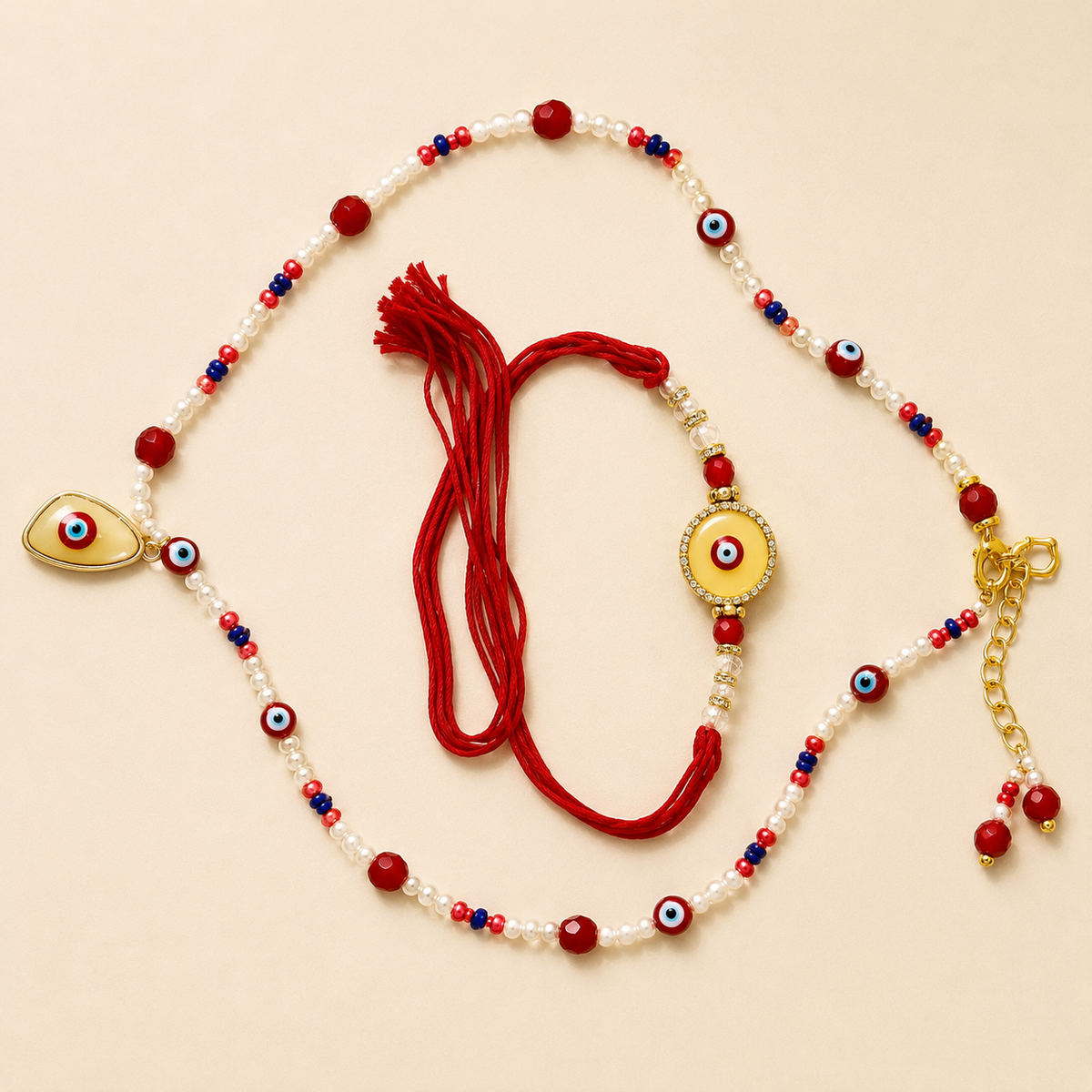 Bhai Bhabhi Nazar Rakhi Set