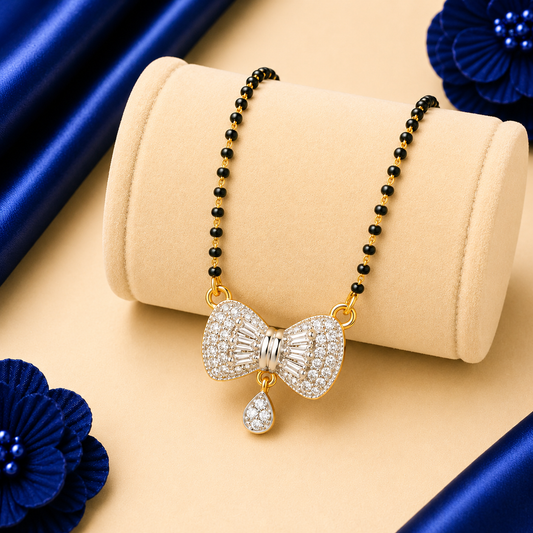 Diamond Bow Grace Mangalsutra