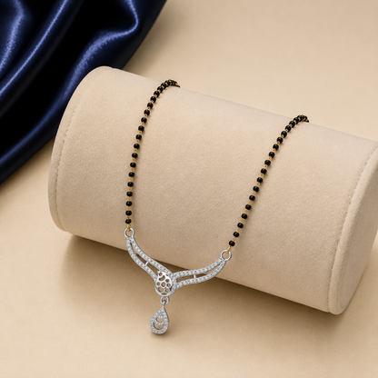 Silver Curve Mangalsutra