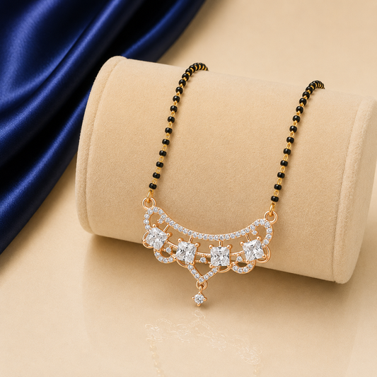 Crystal Charm Mangalsutra
