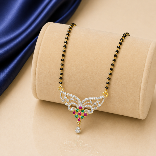 Ruby Floral Mangalsutra