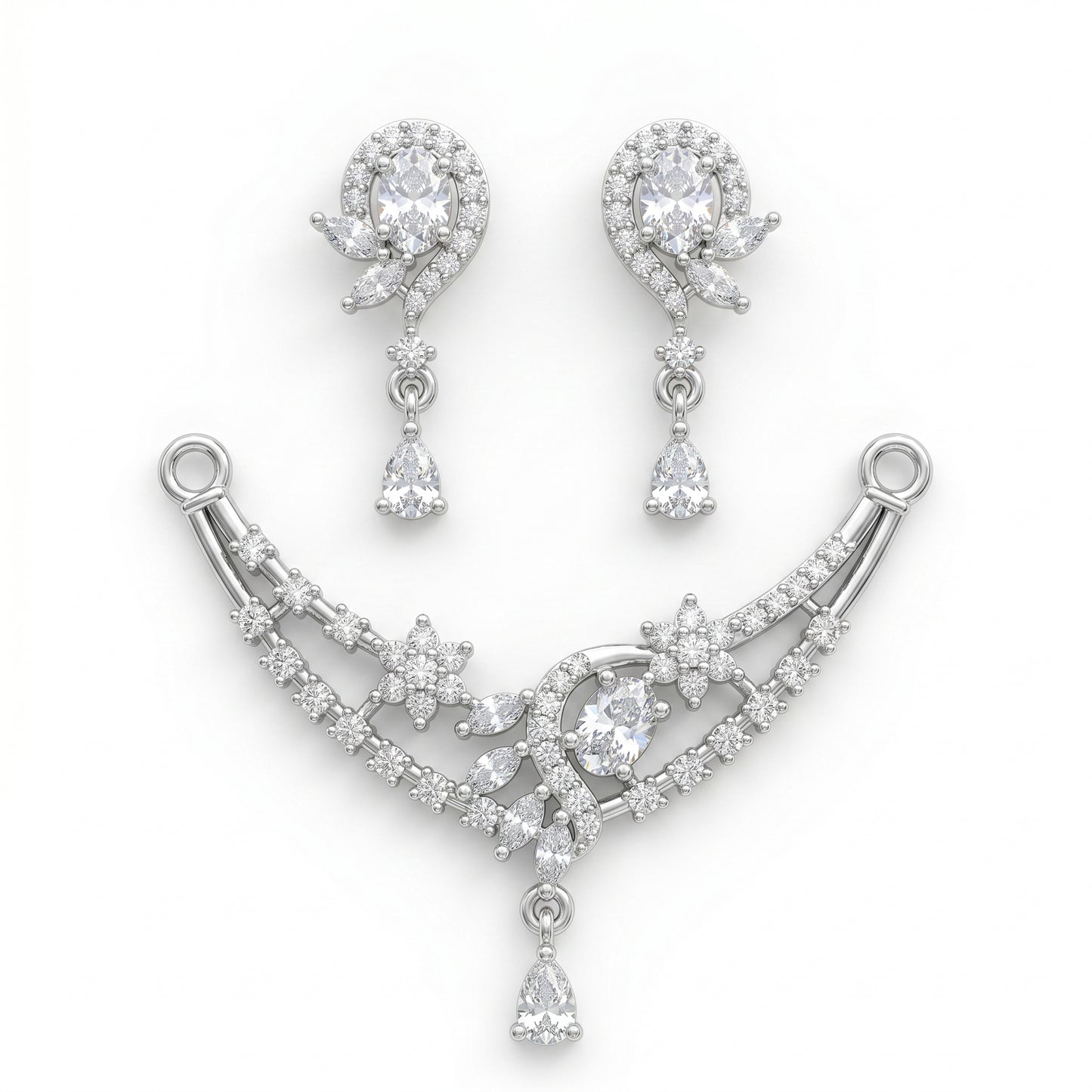 Ruby Designer Pendant Set