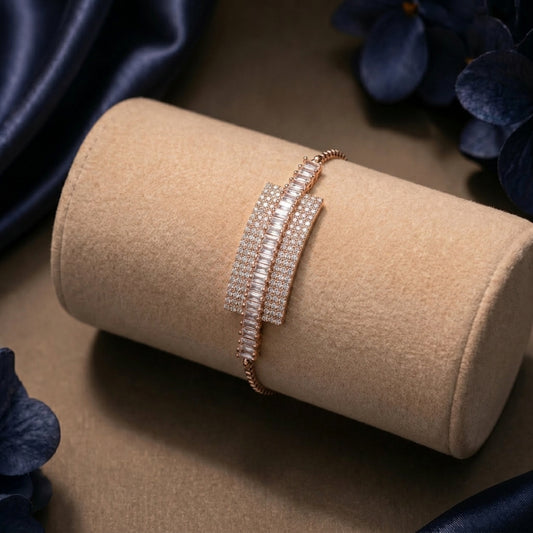 Prism Bar Bracelet (Rose Gold)